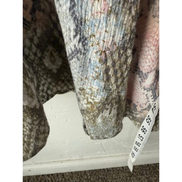 Lovestitch Boho Maxi‎ Dress Small Snake Print Braided Strap Tie Back Rayon Flowy - Picture 10 of 10